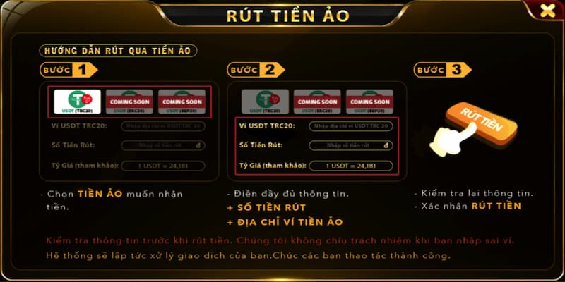 Bảo mật khi rút tiền Go88