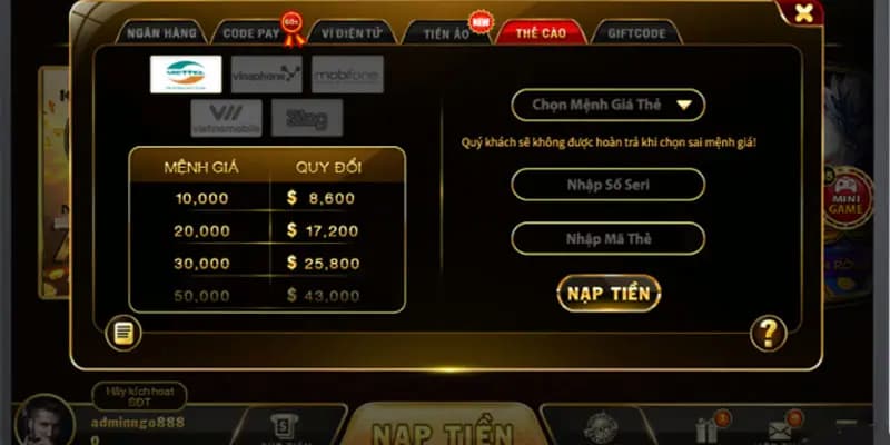 Nạp tiền Go88 Tại sao việc nạp tiền Go88 lại quan trọng?
